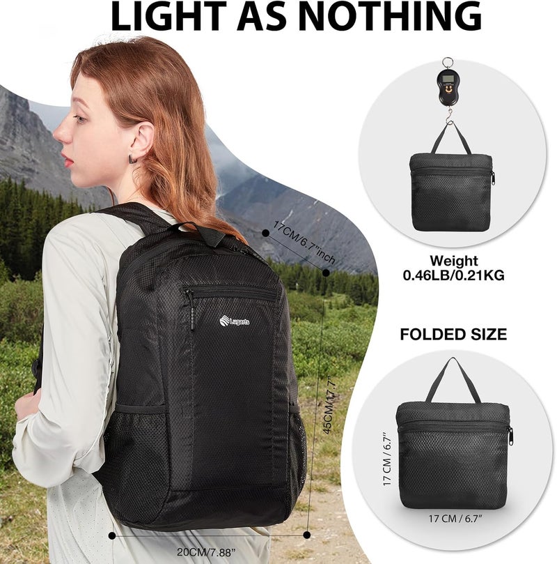 VPBAGE Store 15L Water-resistant Hiking Daypack, Small Backpack Travel Outdoor, Lightweight Day Pack with Tool Loops - Image 2